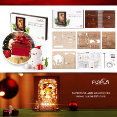 FUNPOLA 3D puzzle lamp used as whimsical home decor