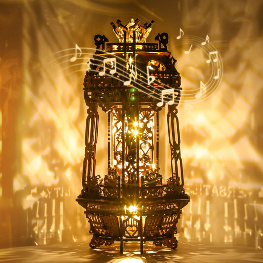 FUNPOLA LED 3D Poker World lamp emits ambient projection for cozy rooms.
