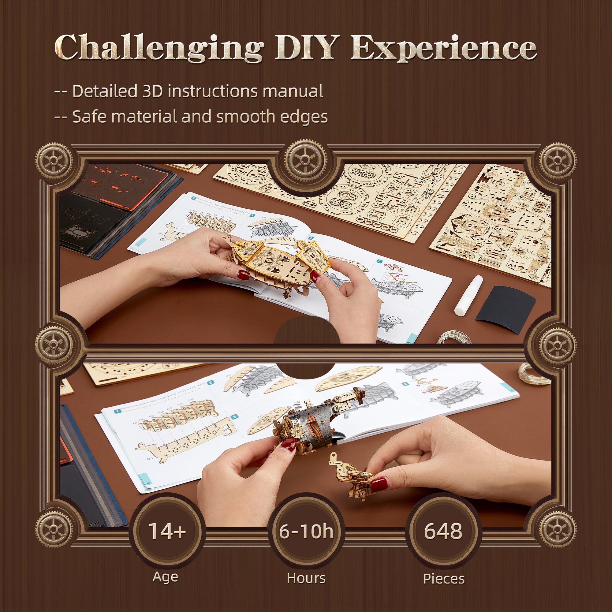 FUNPOLA assembly parts image helps plan steps for satisfying DIY building