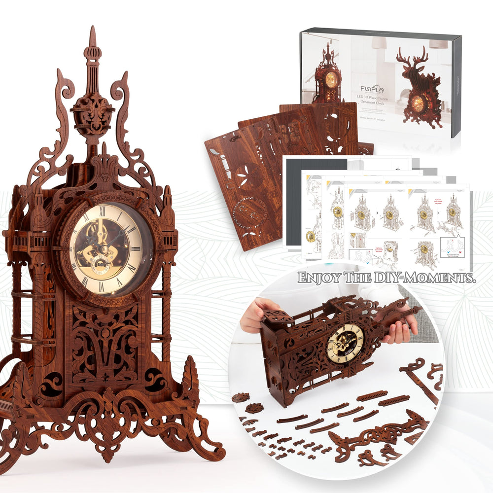FUNPOLA DIY clock kit offers a rewarding building experience.