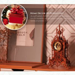 FUNPOLA LED 3D Clock Tower instruction booklet guides easy assembly.