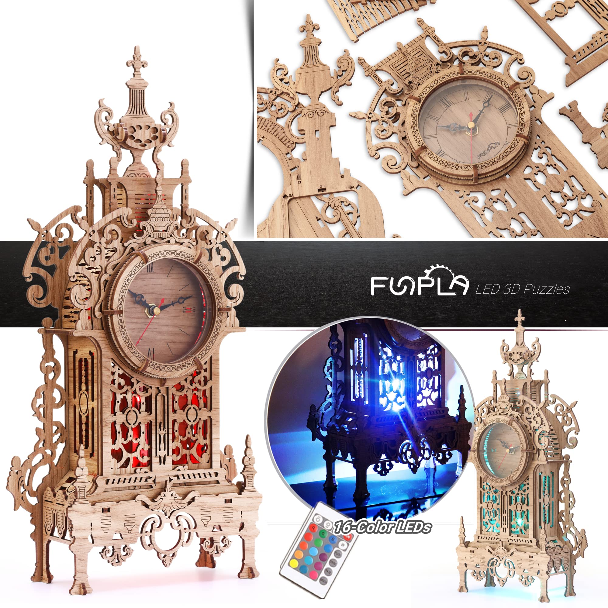 FUNPOLA LED color remote image demonstrates customizable lighting for ambiance.