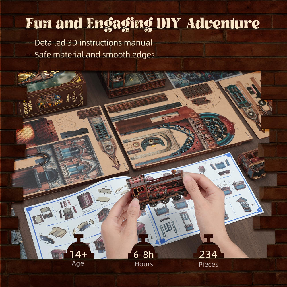 FUNPOLA Magic Station detailed-wood-plywood parts highlight craftsmanship