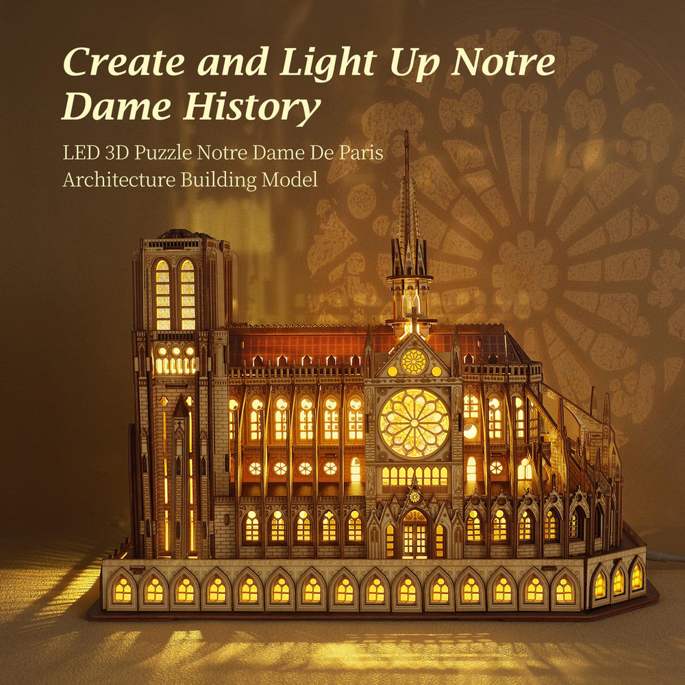 FUNPOLA Notre Dame central spire adds architectural drama to your shelf