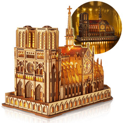 FUNPOLA Notre Dame rose window detail highlights intricate Gothic craftsmanship for a refined display