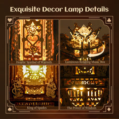FUNPOLA wood puzzle lamp shows 181-piece assembly as a family project.