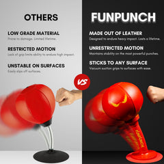 Compact, portable FunPunch Rage Bag design ideal for desks and small spaces.