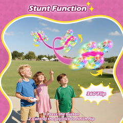 FUNPX LED RC Drone remote control included for quick setup.