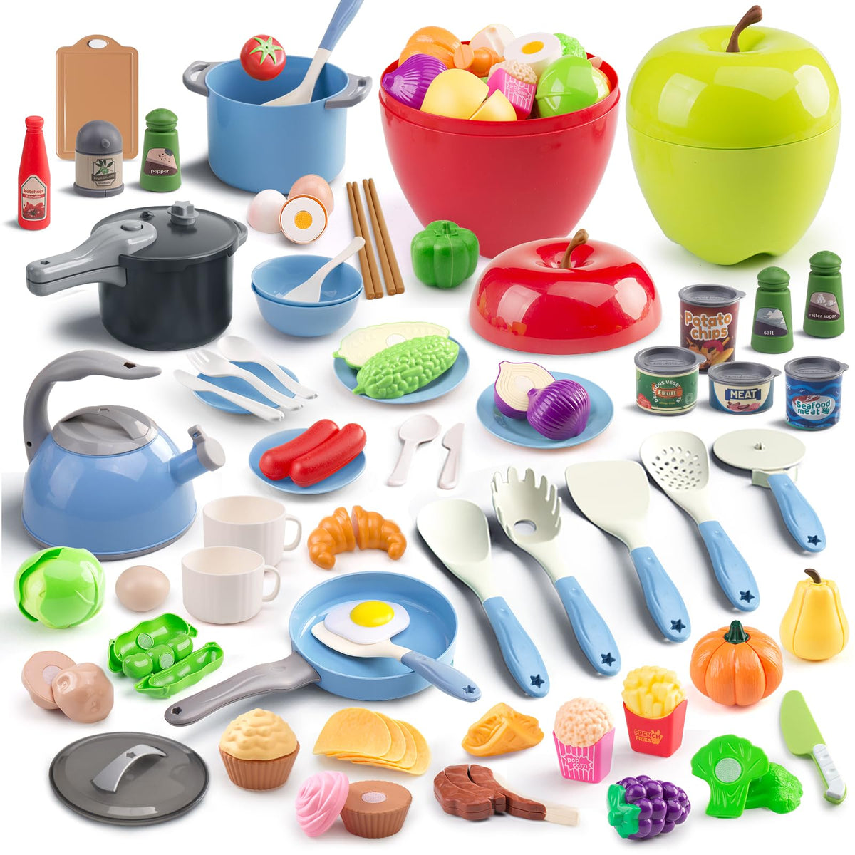 Funpynani apple storage bin red keeps toy pieces organized for easy cleanup