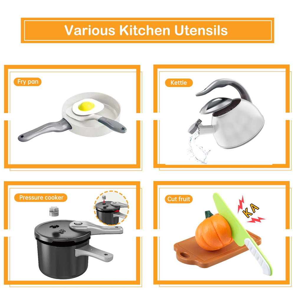 Funpynani kettle with water fill enabling authentic boiling sounds.