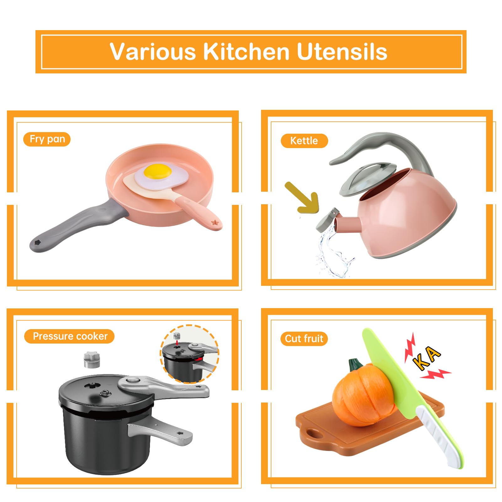 Funpynani realistic pressure cooker showcases safe, role-play friendly cooking
