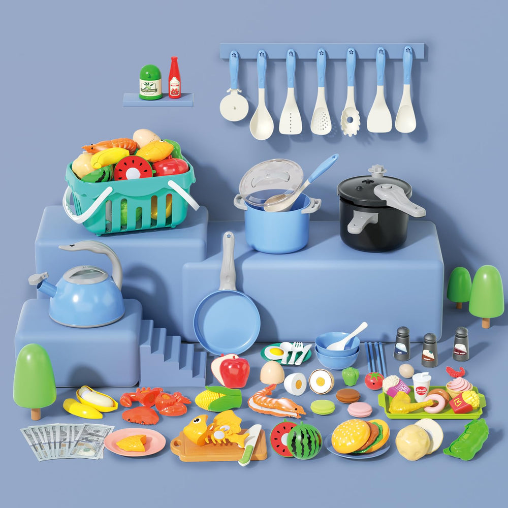 Funpynani water-fillable kettle adds realistic boiling action for interactive play.