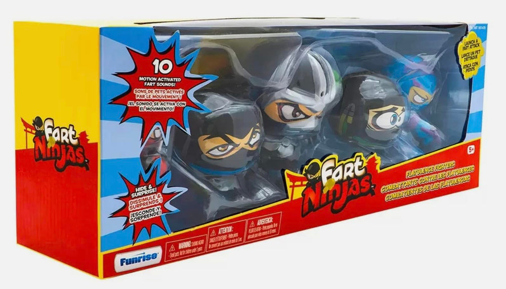 Funrise Fart Ninjas: XL figure stands bold for display and play.