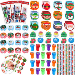 Funrous 192-piece Christmas stationery set packshot, ideal for classroom rewards and party favors.