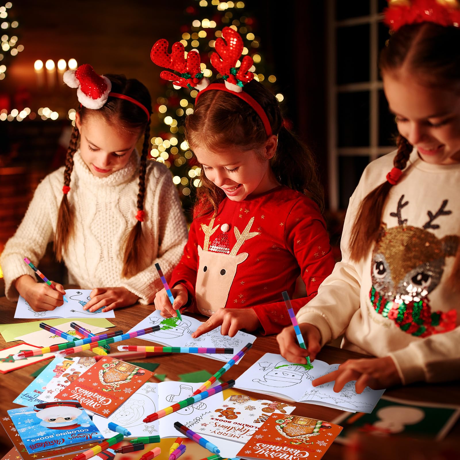 Funrous durable coloring supplies promote neat coloring and less mess.