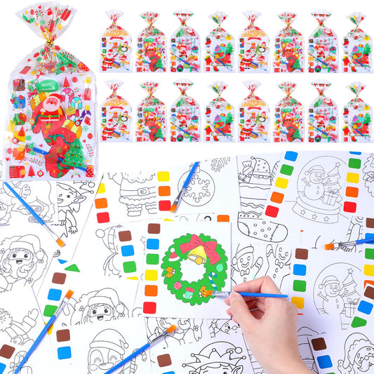 Funrous Christmas paint kit contents with 32 sets for festive crafts.