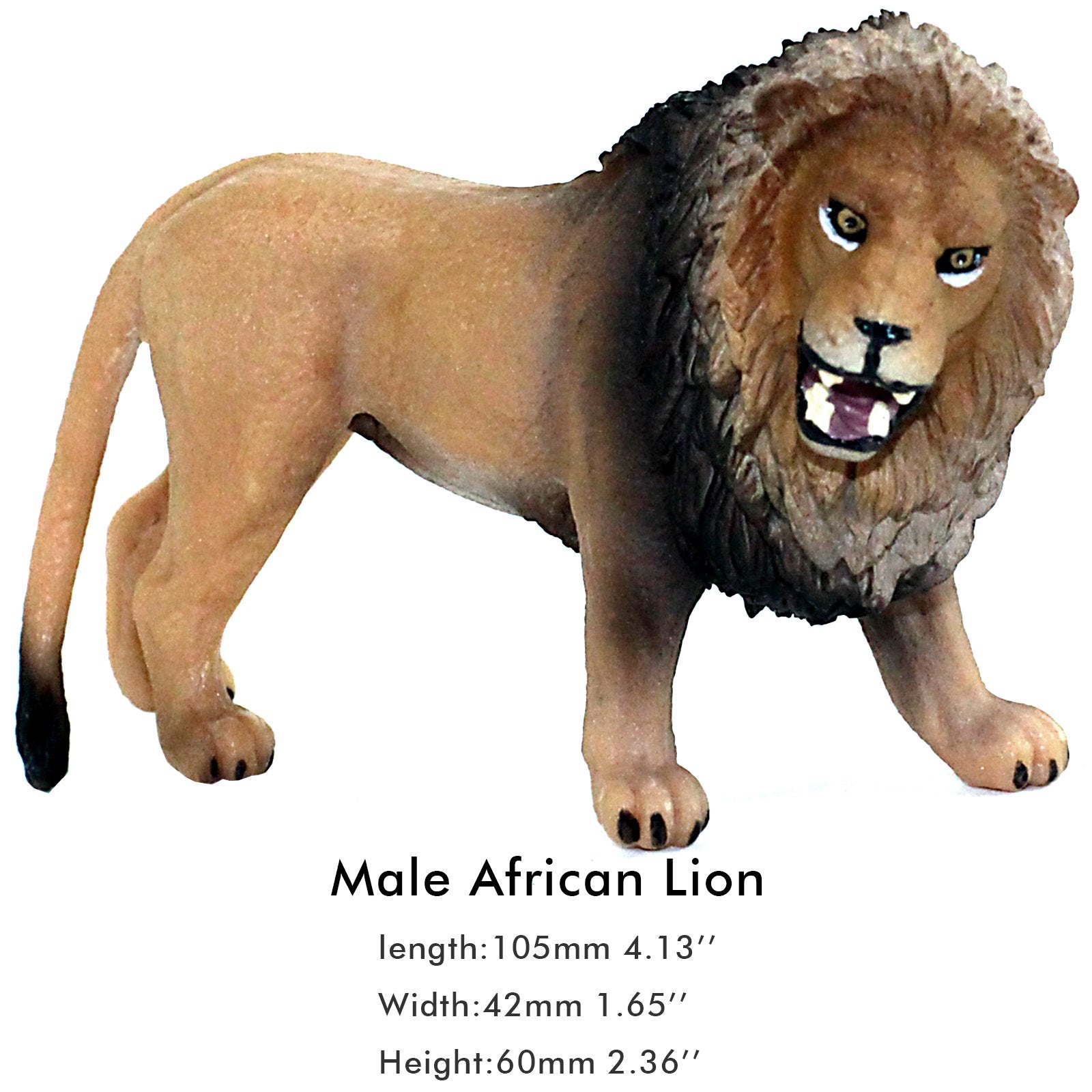 FunShowcase African jungle lion figure ready for sandbox or classroom play