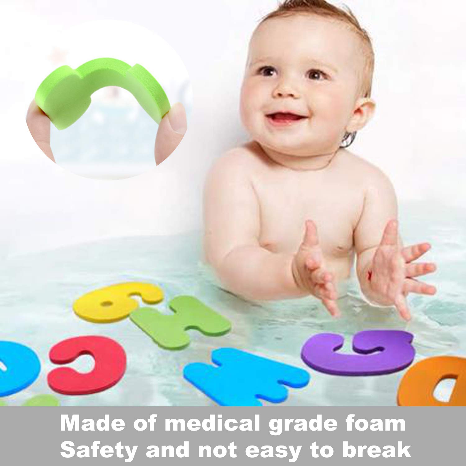 Funsland foam letters abc set helps kids spell and recognize letters