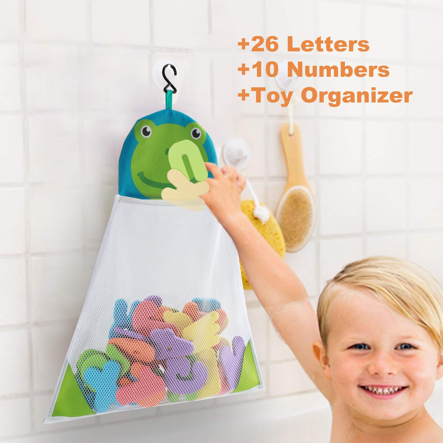 Funsland foam numbers 0-9 set introduces digits during bath play