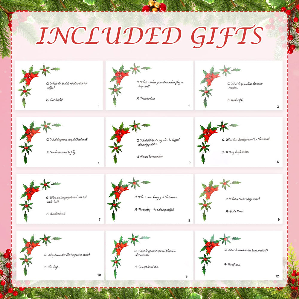 FunsLane Christmas joke card adds lighthearted humor to the table setting