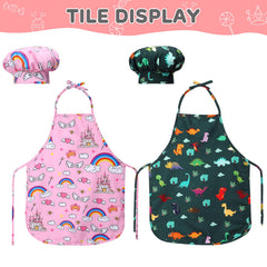 FunsLane kids chef hat adjustable for comfortable pretend cooking.