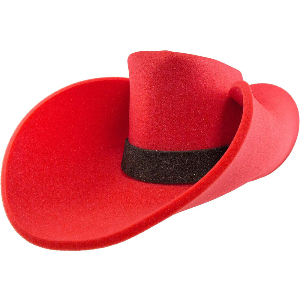 FUNSTITUTION Cowboy Hat giant foam red, ideal for playful party photos and events.