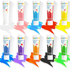 Funto ten bright color tubes display vivid hues for playful learning