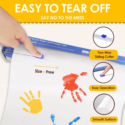 Funto art paper with slide cutter enables precise trimming to any size.