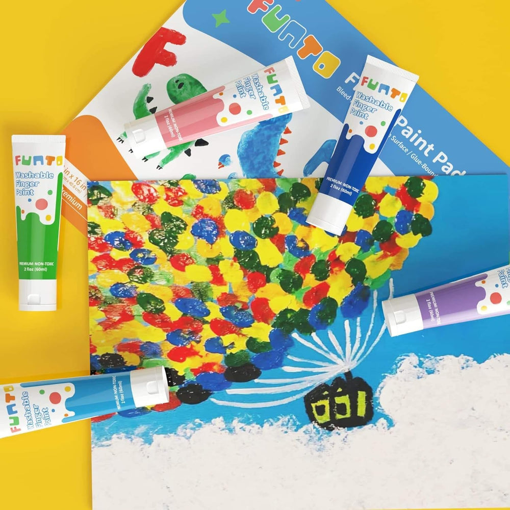 Funto color tray display demonstrates versatile painting options