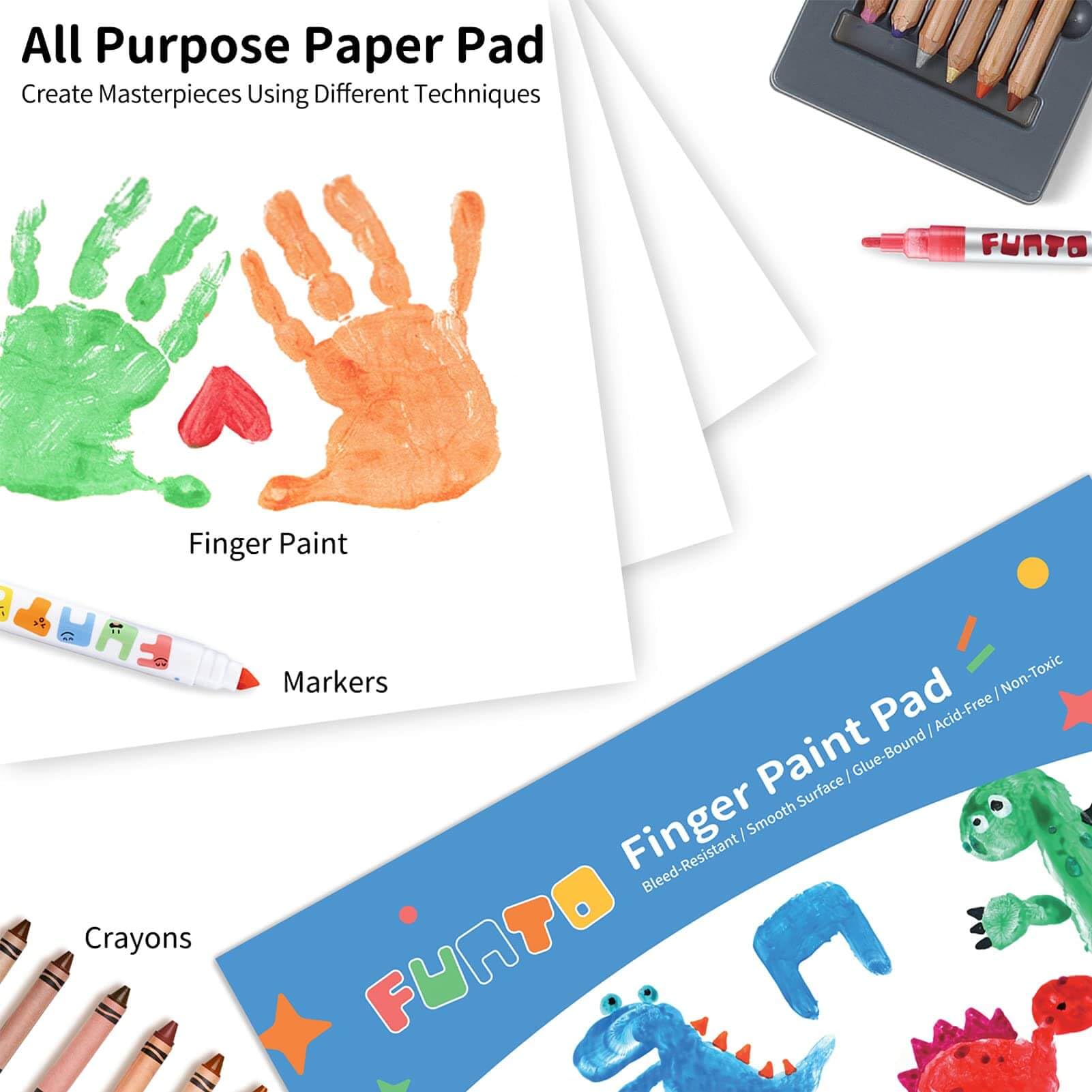 Funto non-toxic, acid-free paper designed for kids' art.