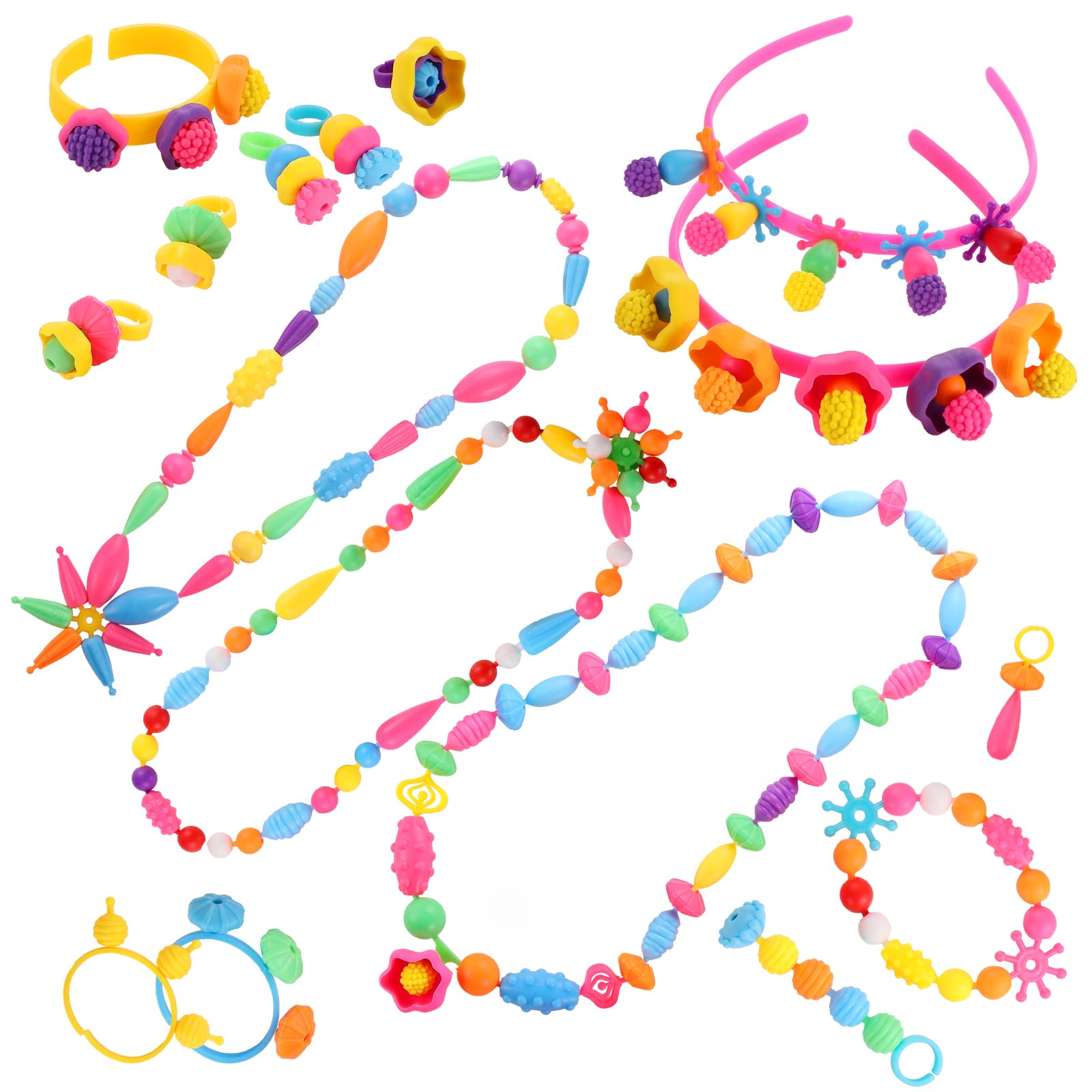 Funtopia Pop Beads instruction and gift pack for easy setup.