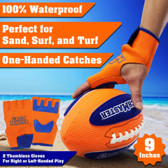 Funwares CatchMaster on the beach demonstrating quick catches and smooth throws