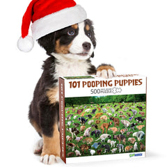 Funwares Original 101 Puppies Puzzle full-scene image, ideal for family game night and laughter.