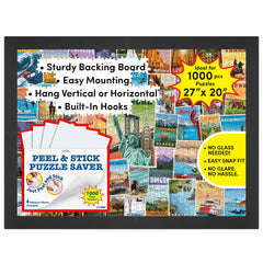 Funwares puzzle frame 20x27 no glass glare-free display for bright rooms