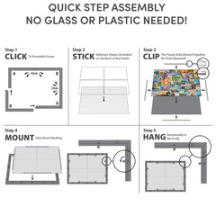 Funwares clear display keeps focus on the puzzle rather than covers