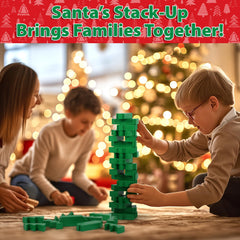 Funwares Santa's Stack-Up durable wood design supports repeated use at home.