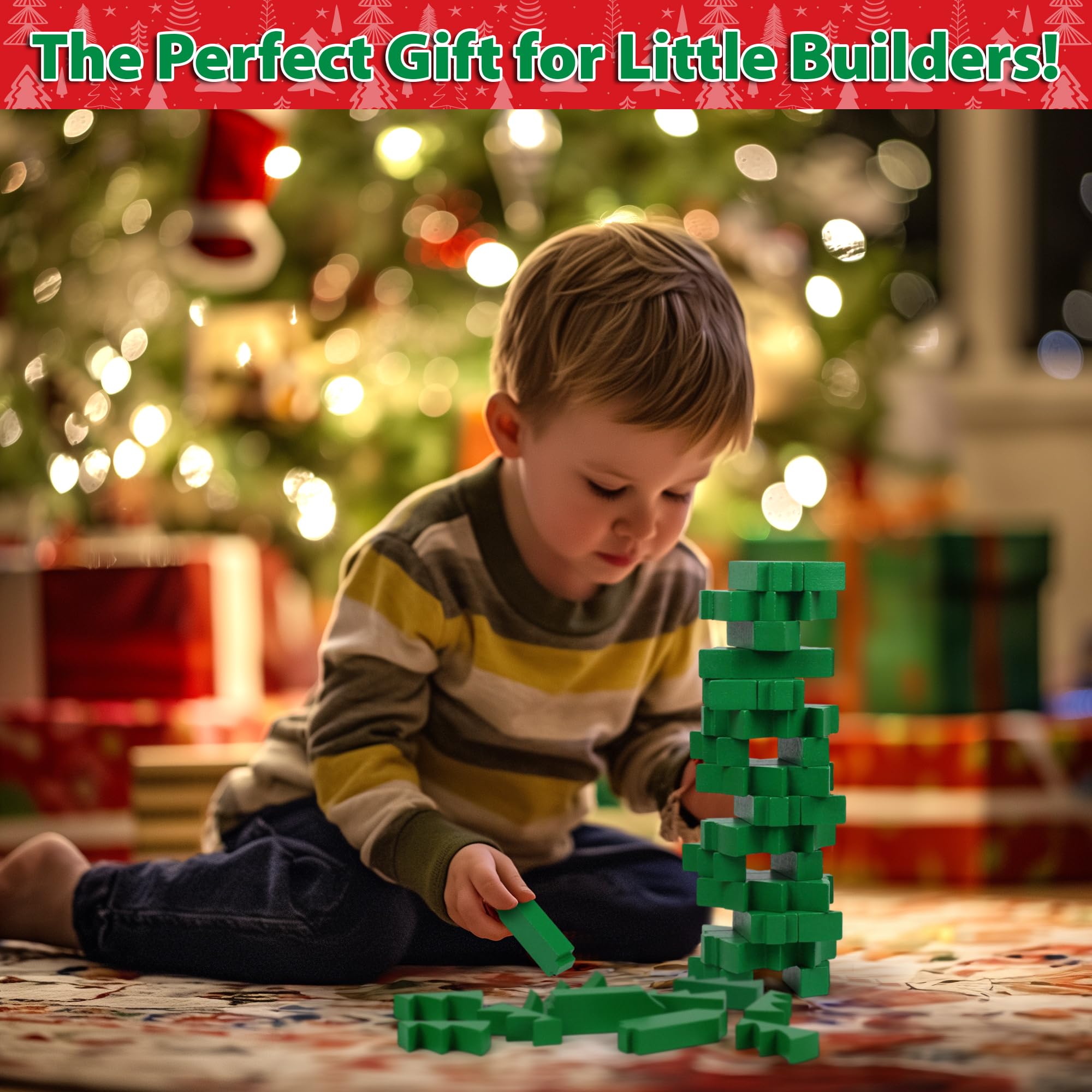 Funwares Santa's Stack-Up family game-night entry encourages cooperative play.