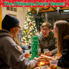 Funwares Santa's Stack-Up holiday decor doubles as a festive display piece.