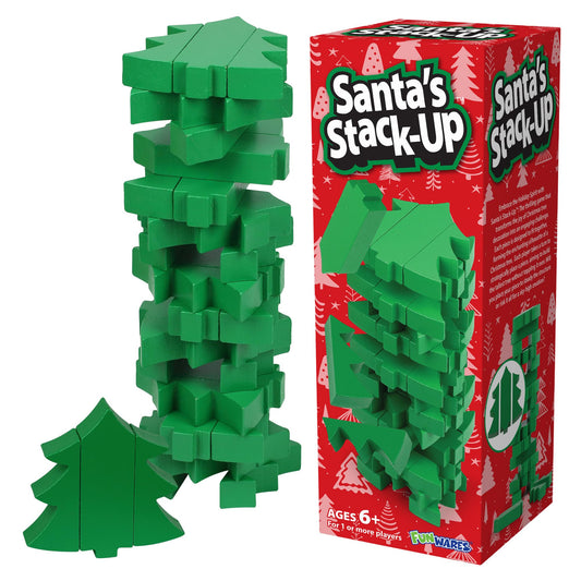 Funwares Santa's Stack-Up tree assembly promotes festive family bonding during holidays.