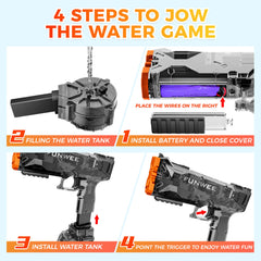 Long-range spray reaches 26-30 feet for dynamic competition