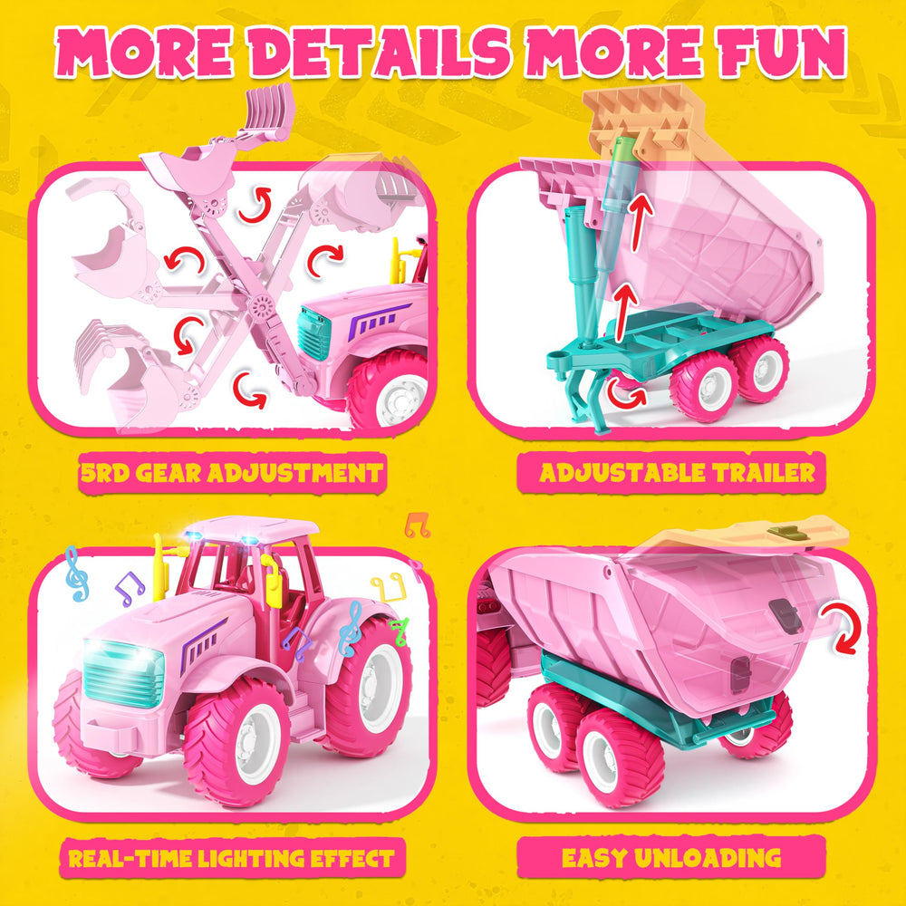 Funwee RC Farm Tractor with sheep and cow supports storytelling adventures.