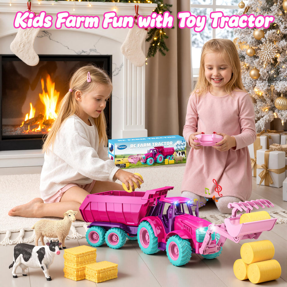 Funwee RC tractor toy set made from durable ABS material for safe play