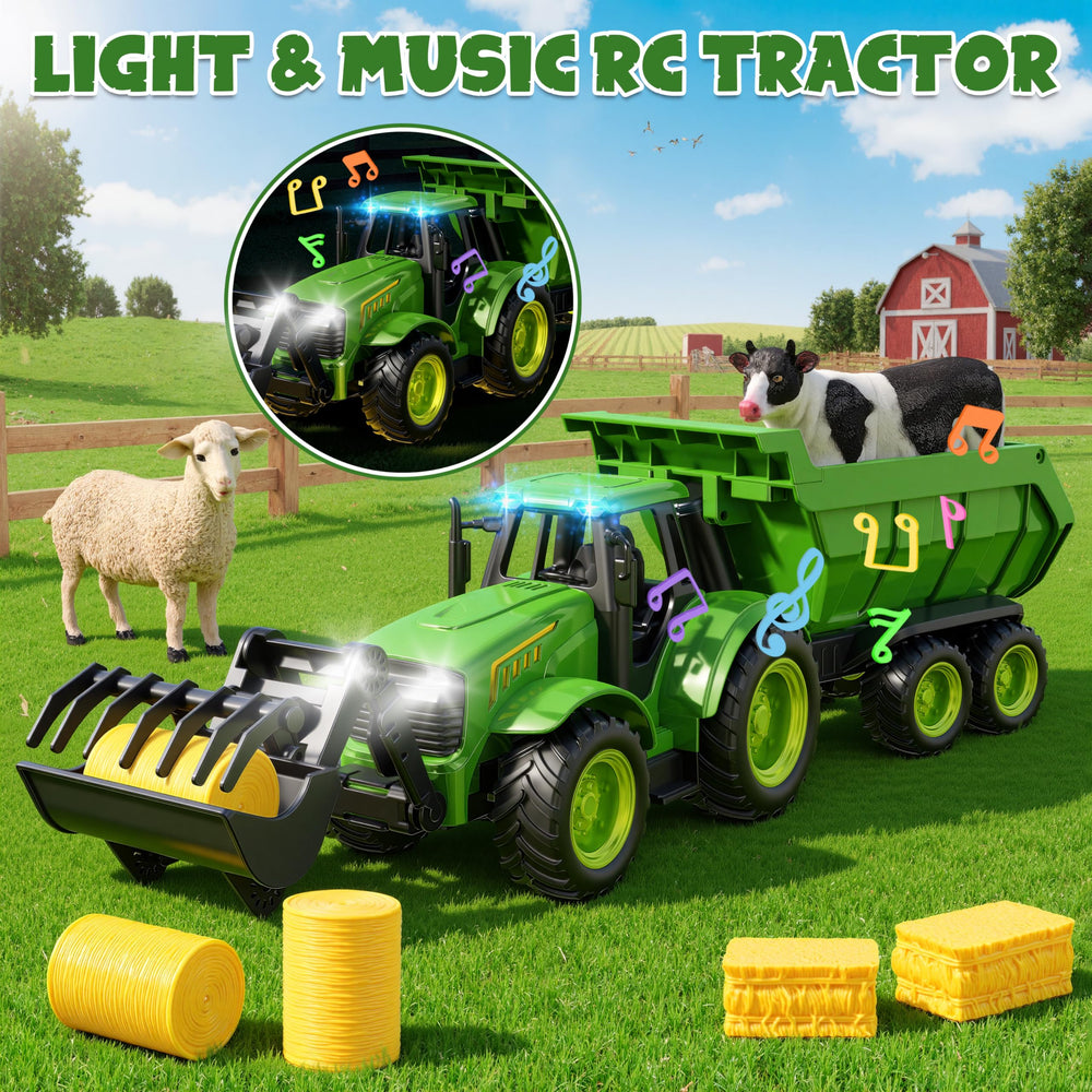 Funwee sheep figure green; adds storytelling to farm scenes.