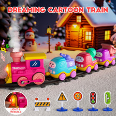 Funwee Steam Track curved tracks enabling flexible layout designs for creativity.
