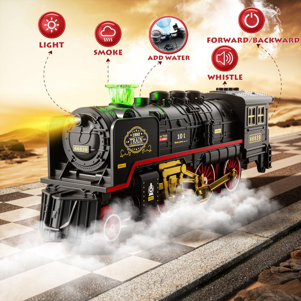 Funwee steam locomotive with smoke for immersive storytelling