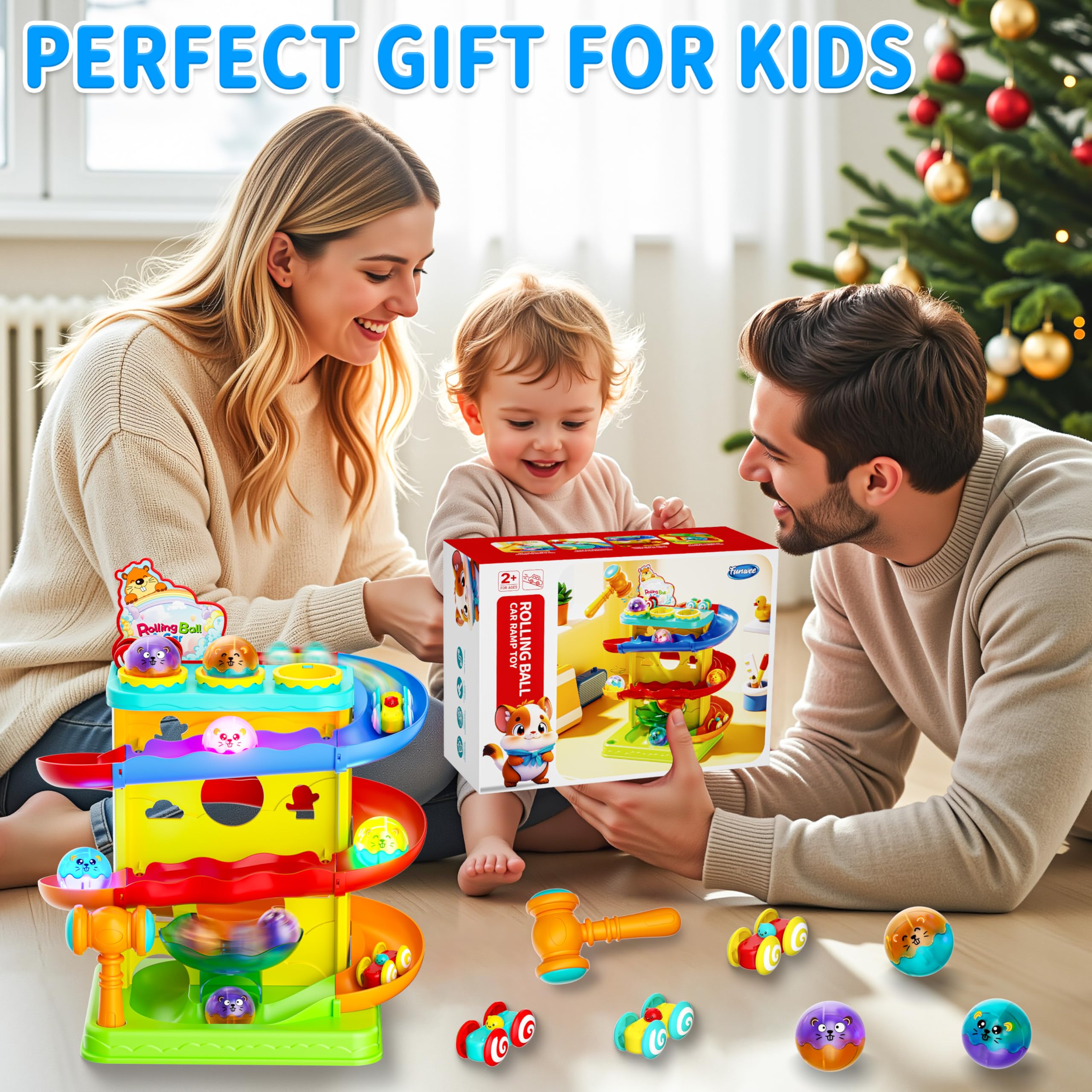 Funwee toy package contents displayed for easy setup and gifting.