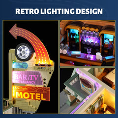 FUNWHOLE bar area features detachable jukebox and pool table for modular display