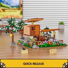 FUNWHOLE Bee-Farm rotating honey separator in action for hands-on exploration.
