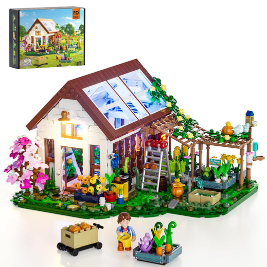 FUNWHOLE Botanical-Garden greenhouse front view for elegant home display