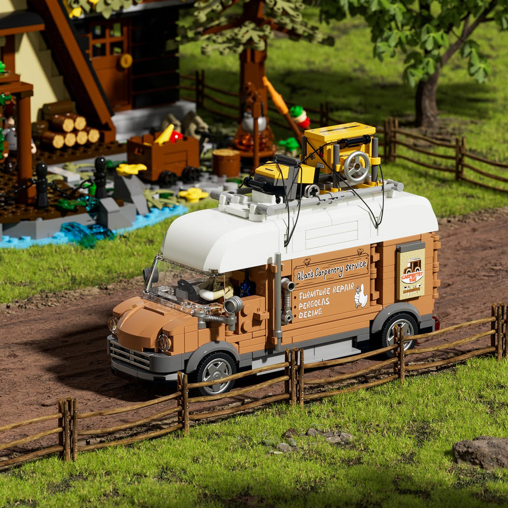 FUNWHOLE Carpentry Van complete assembly demonstrates scale and versatility